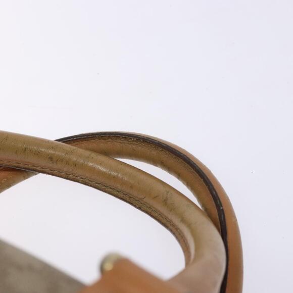 CELINE Macadam Canvas Boston Bag Pvc Beige Gold - Picture 8 of 12